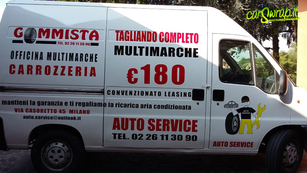 Decorazione Automezzo Aziendale con Pellicola ad Intaglio