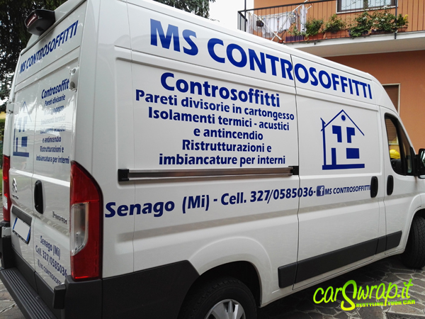 decorazione furgone MS controsoffitti