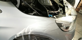 Bmw serie 2 active tourer rivestita con pellicola protettiva trasparente