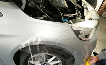 Bmw serie 2 active tourer rivestita con pellicola protettiva trasparente