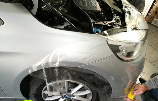Bmw serie 2 active tourer rivestita con pellicola protettiva trasparente