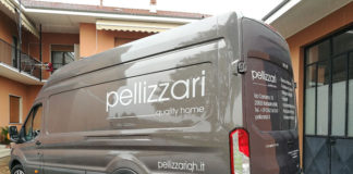 Decorazione Ford Transit Pellizzari con adesivi prespaziati