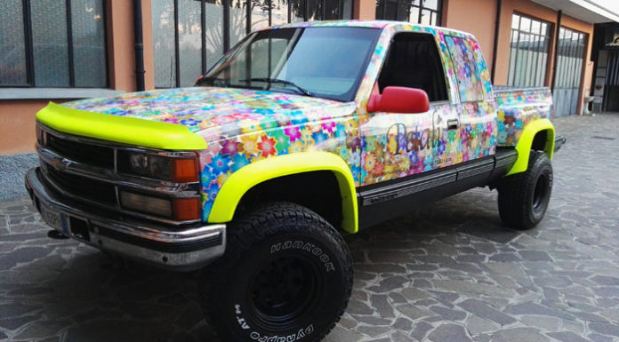 Pick Up Chevrolet Silverado Pellicola Floreale