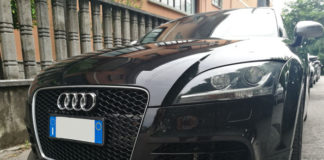 Audi TT Specchietti, Minigonna e Paraurti con Pellicola Removibile Grigio Alluminio Metal