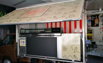 Decorazione furgone Piaggio Street Food Panpuglia