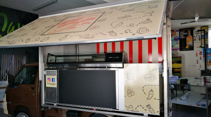 Decorazione furgone Piaggio Street Food Panpuglia